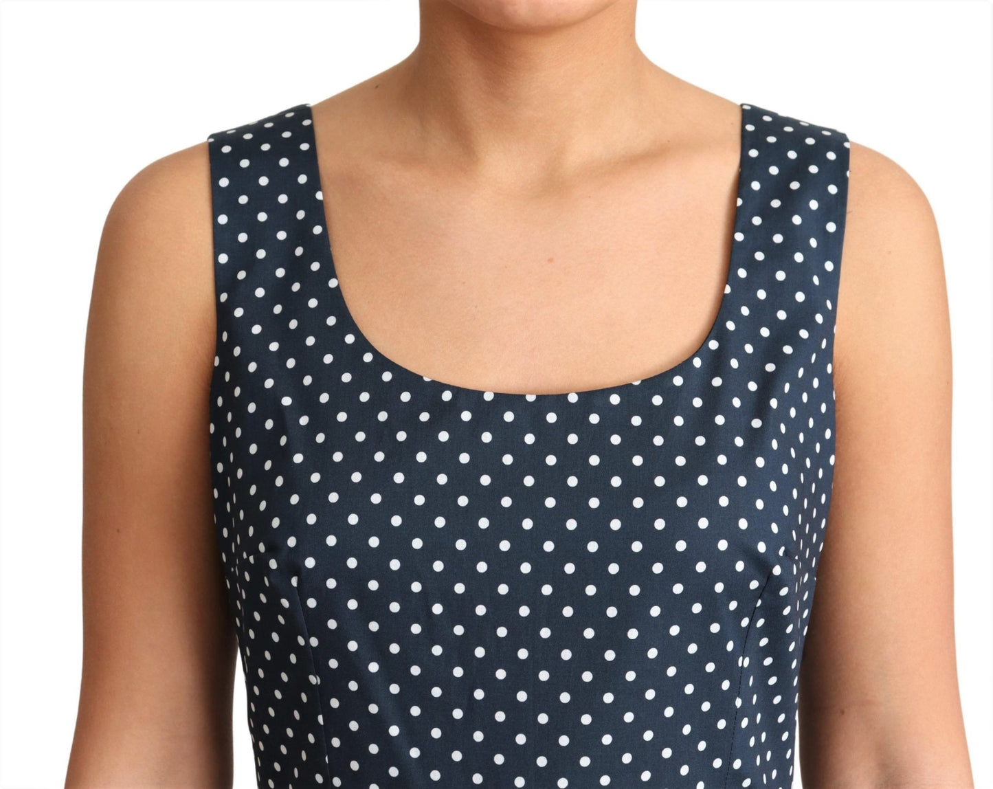 Dolce & Gabbana Polka Dot Sleeveless A-Line Dress