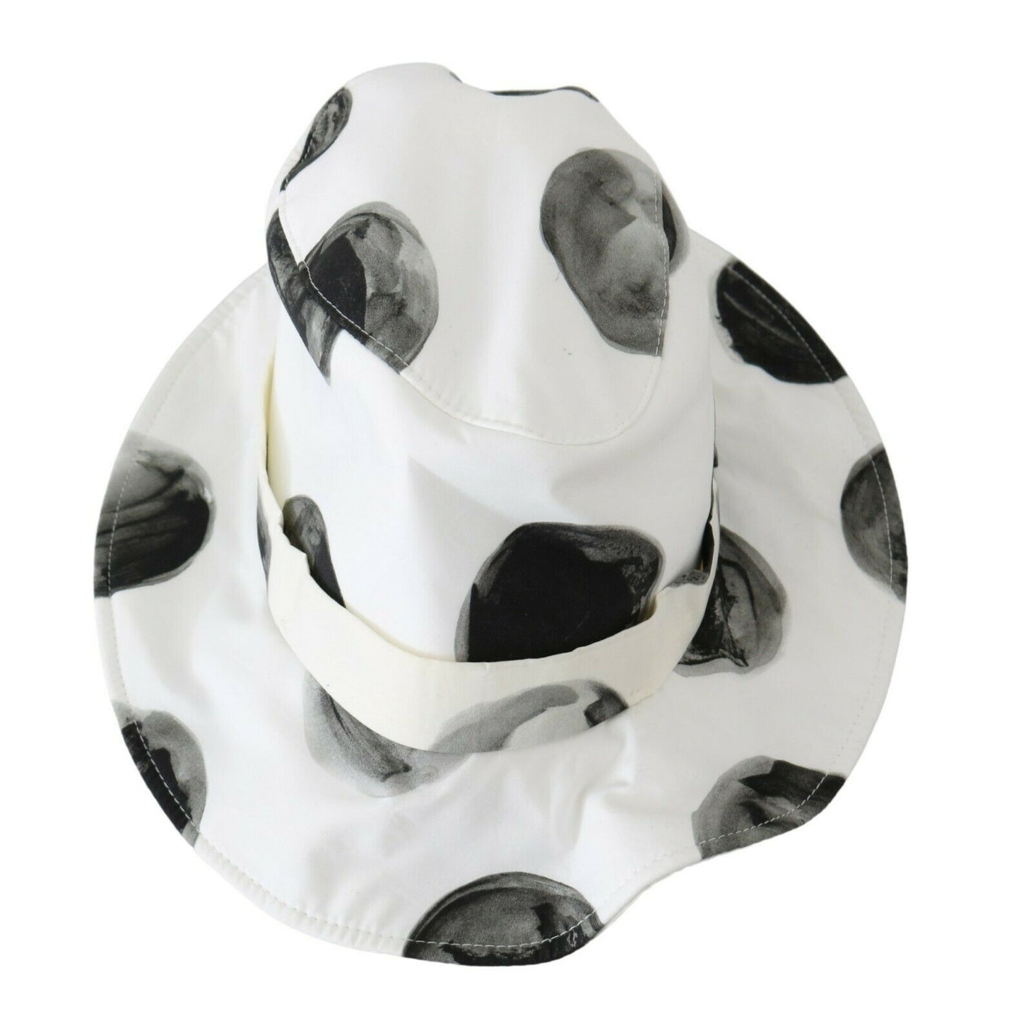 Dolce & Gabbana Polka Dot Cotton Bucket Hat - White & Black