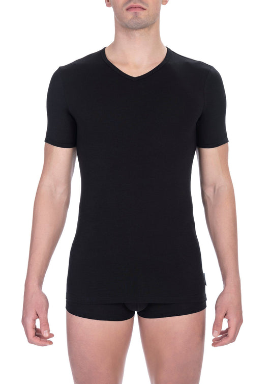 Bikkembergs Black Cotton Men T-Shirt