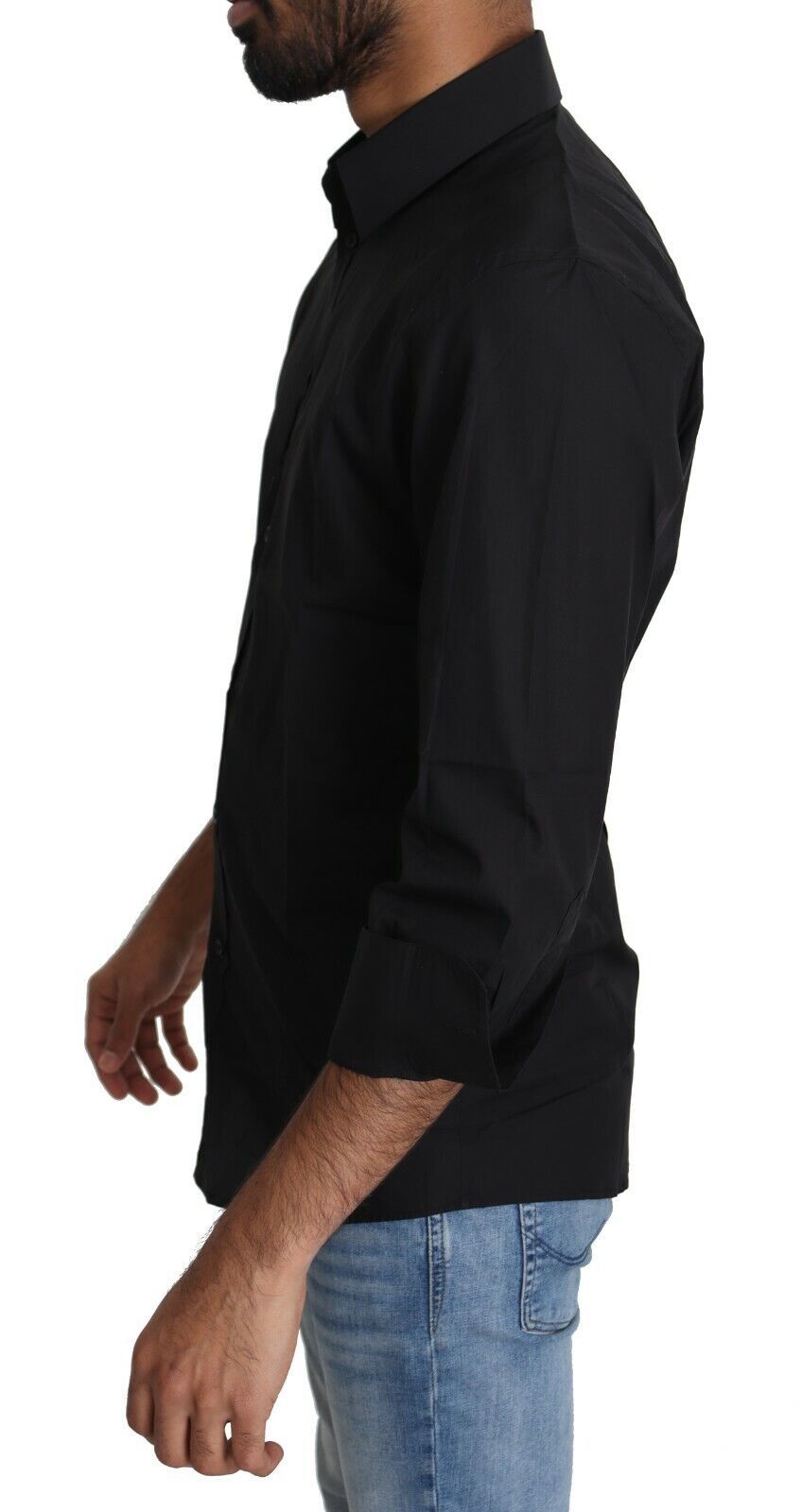 Dolce & Gabbana Elegant Black Slim Fit Dress Shirt