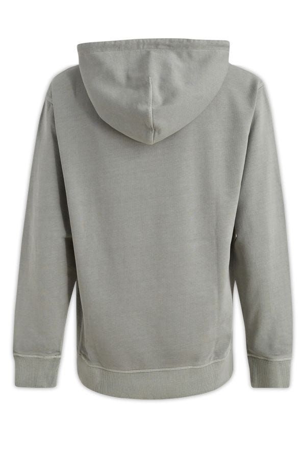 Hugo Boss Elegant Grey Cotton Hooded Sweatshirt