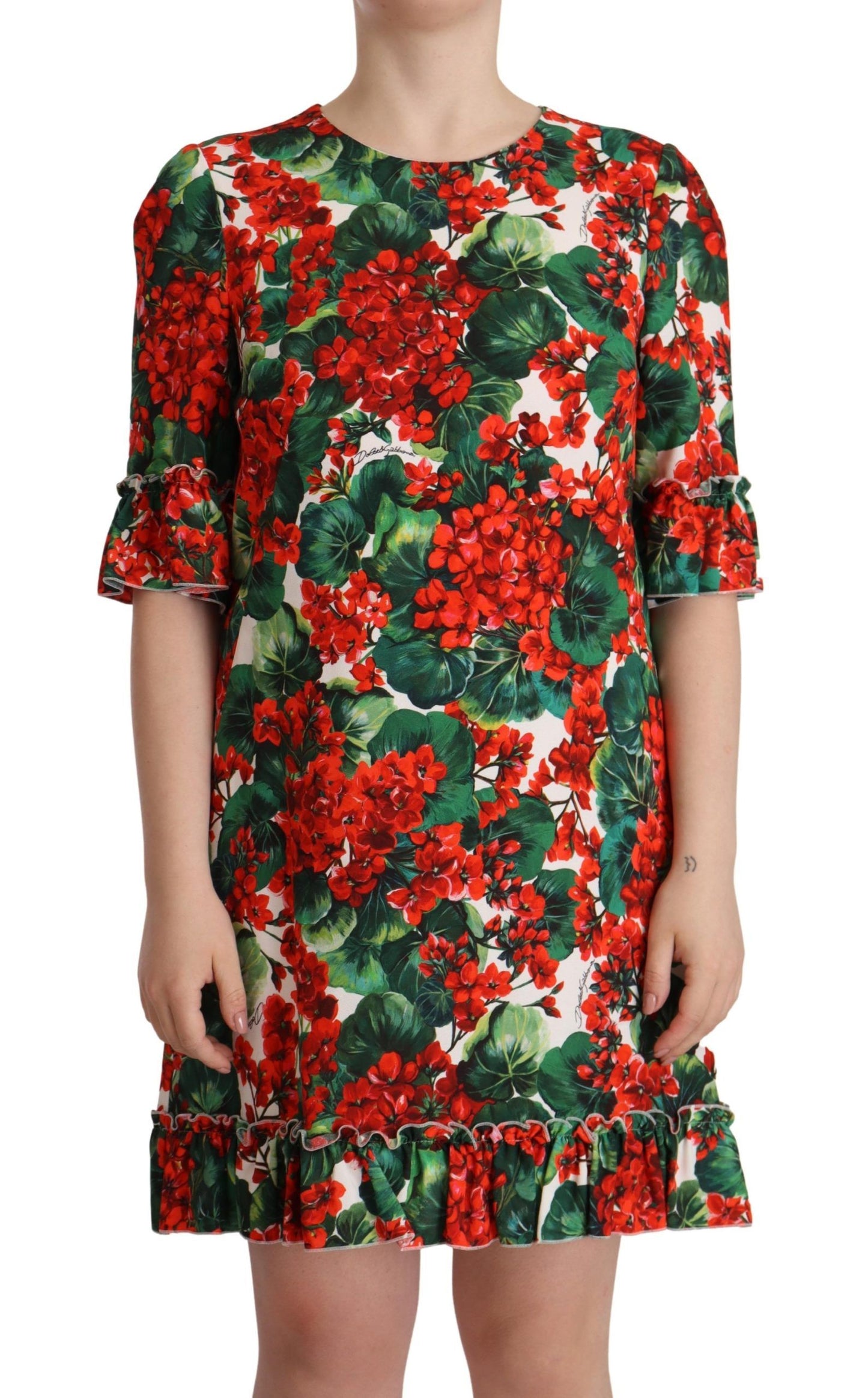 Dolce & Gabbana Floral Mini Enchantment Dress