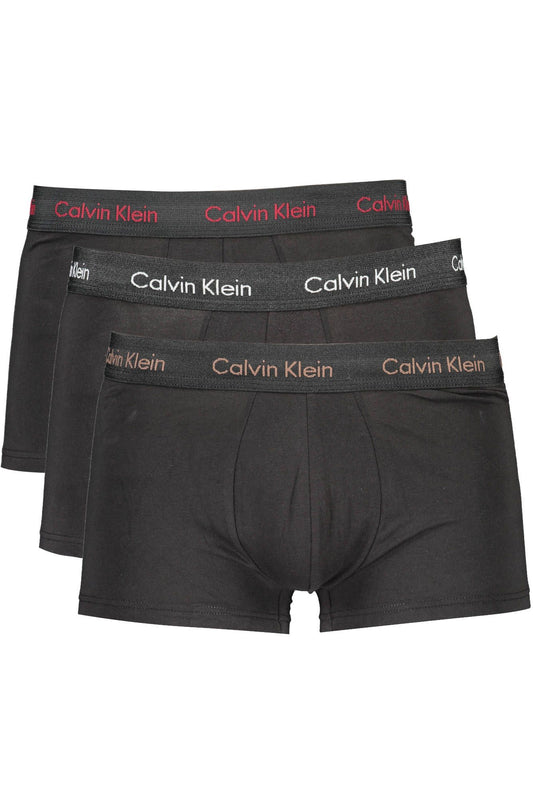 Calvin Klein Black Cotton Men Underwear Trunk Pack