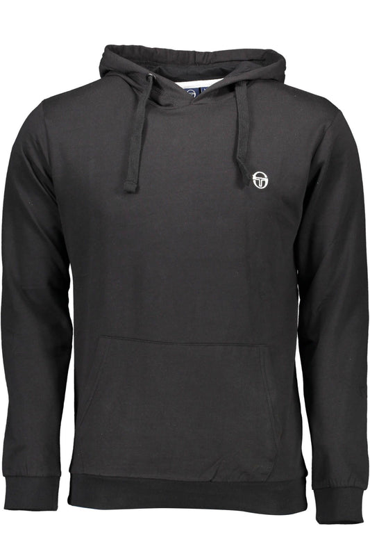 Sergio Tacchini Black Cotton Men Sweater