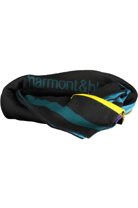 Harmont & Blaine Black Wool Men Scarf