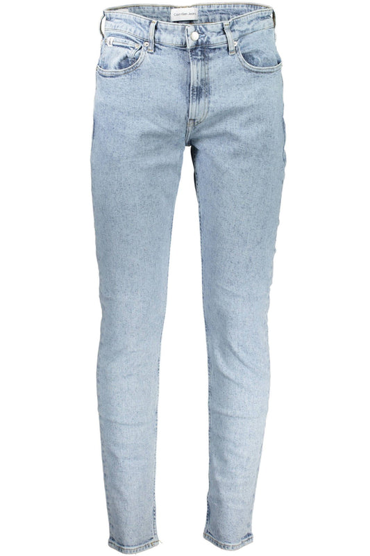 Calvin Klein Light Blue Cotton Men Jeans