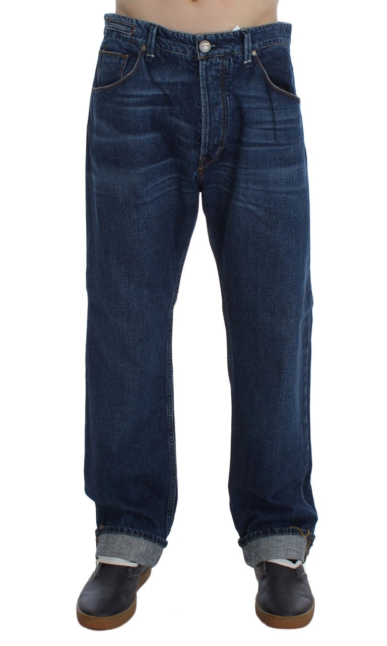 Acht Chic Baggy Loose Fit Blue Jeans for Men