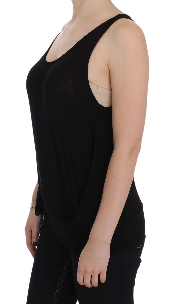 PLEIN SUD Sleek Black Cami Blouse Tank Top