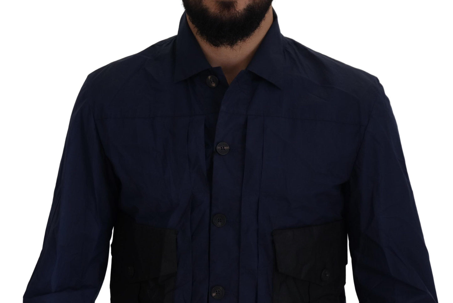 Dsquared² Svelte Dark Blue Cotton Shirt