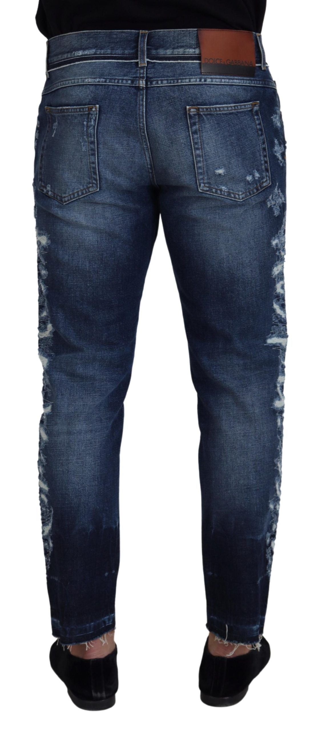 Dolce & Gabbana Elegant Blue Wash Regular Fit Jeans