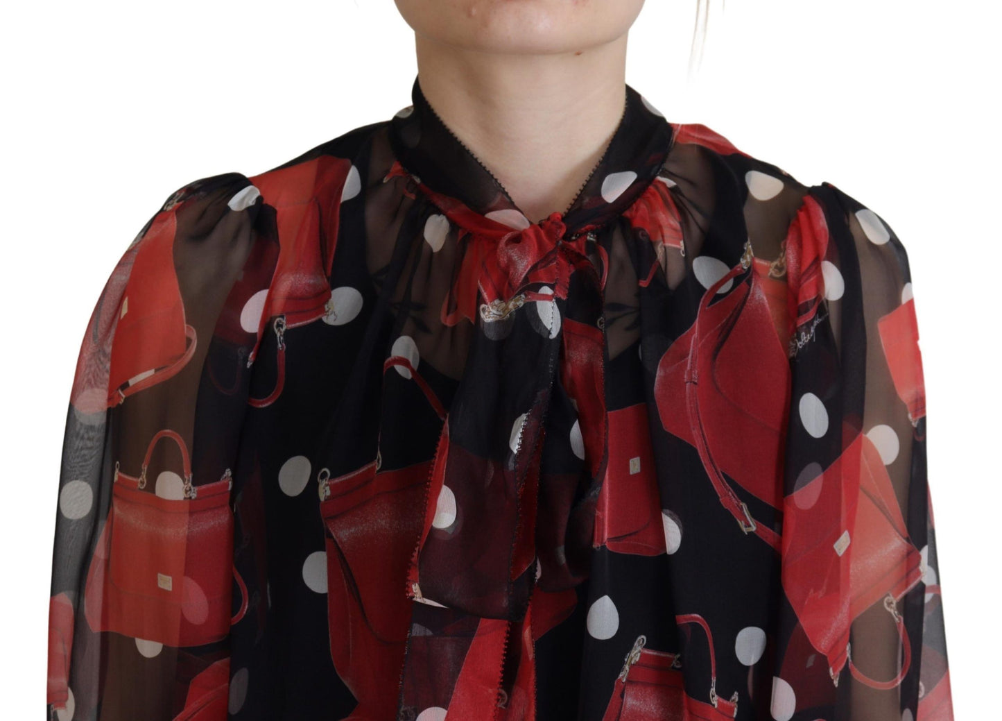 Dolce & Gabbana Sicilian Print Silk Blouse - Luxurious & Chic