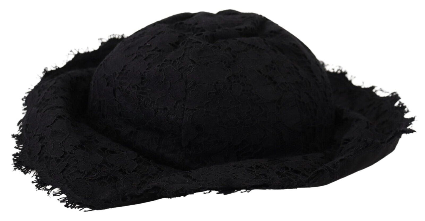 Dolce & Gabbana Elegant Sun-Ready Black Designer Hat