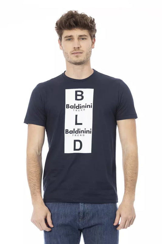 Baldinini Trend Blue Cotton Men T-Shirt