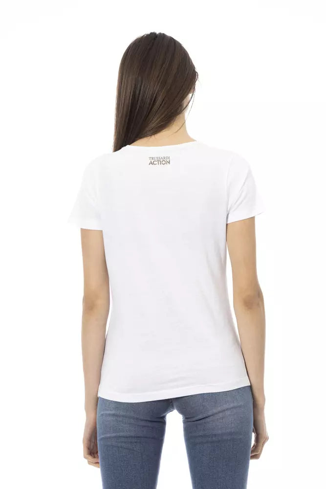 Trussardi Action White Cotton Women's Top