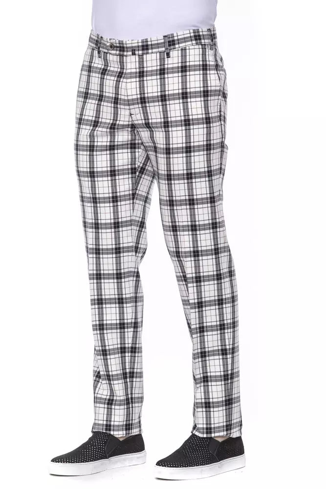 PT Torino Black Cotton Men's Trouser