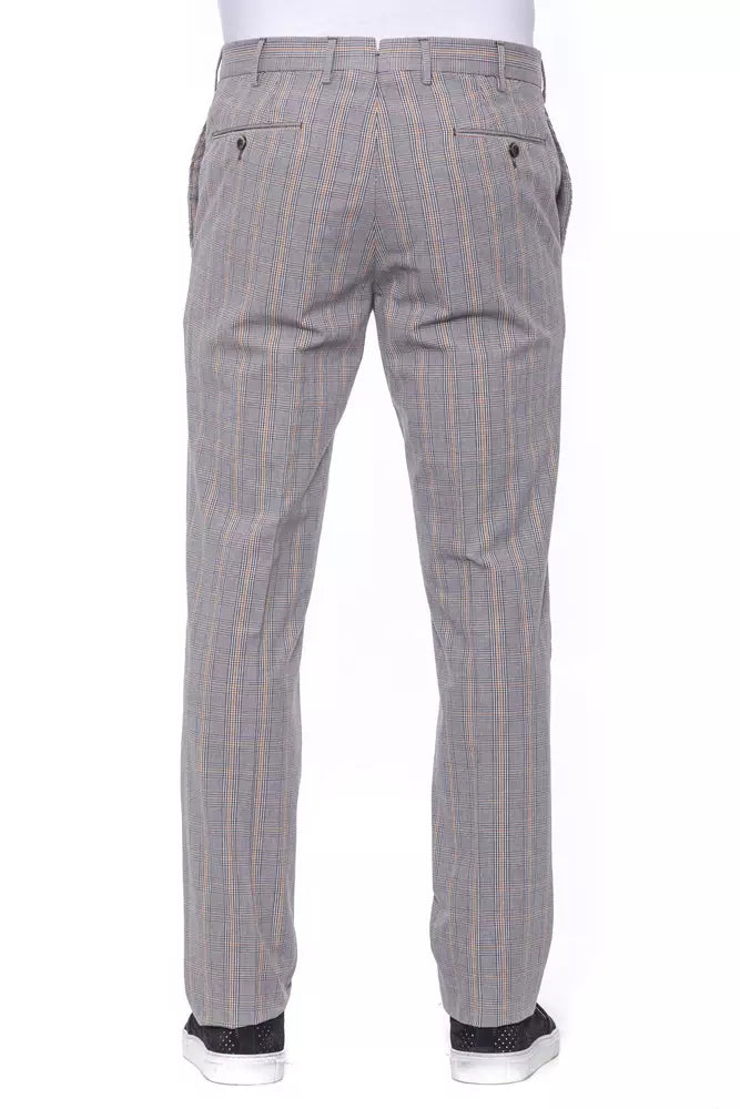 PT Torino Gray Cotton Men's Trouser