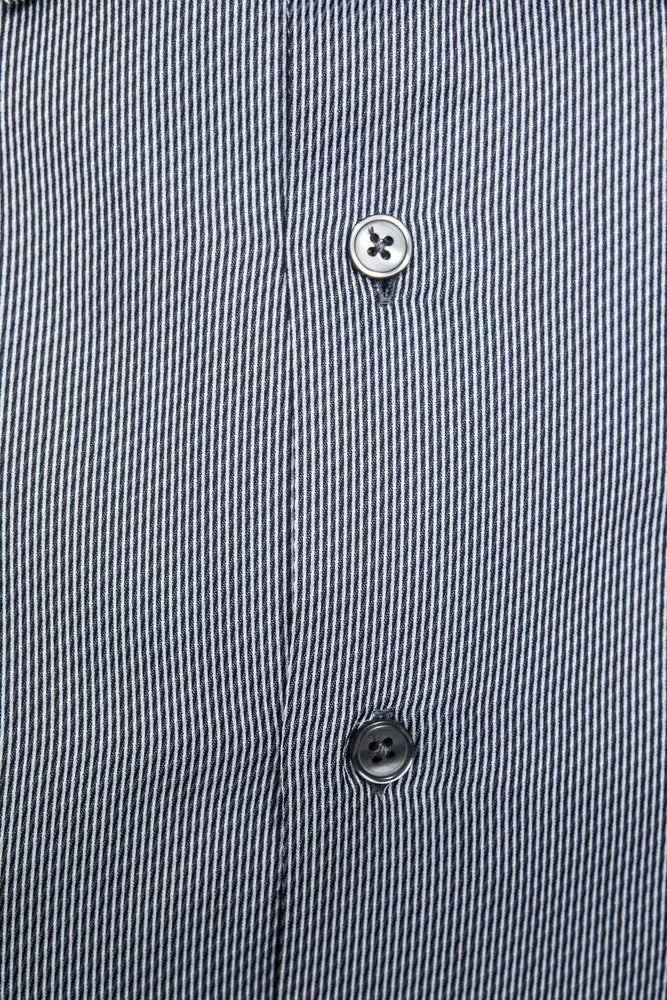 Robert Friedman Blue Cotton Men Shirt