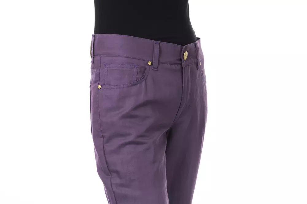 BYBLOS Purple Cotton Women Pants