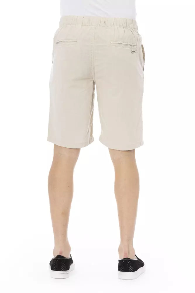 Baldinini Trend Beige Cotton Men Bermuda Short