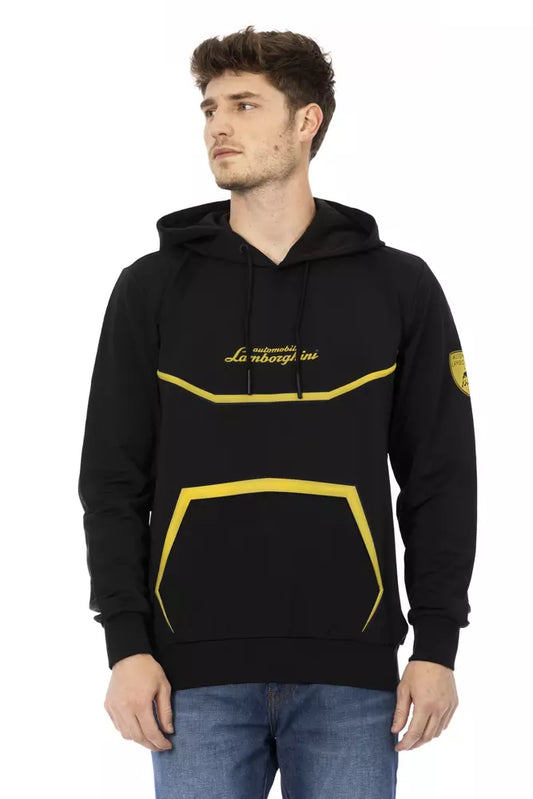 Automobili Lamborghini Black Polyester Men Sweater