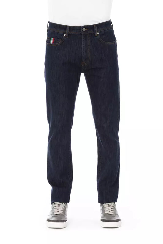 Baldinini Trend Blue Cotton Men Jean