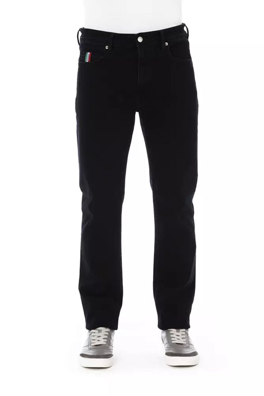 Baldinini Trend Black Cotton Men Jeans