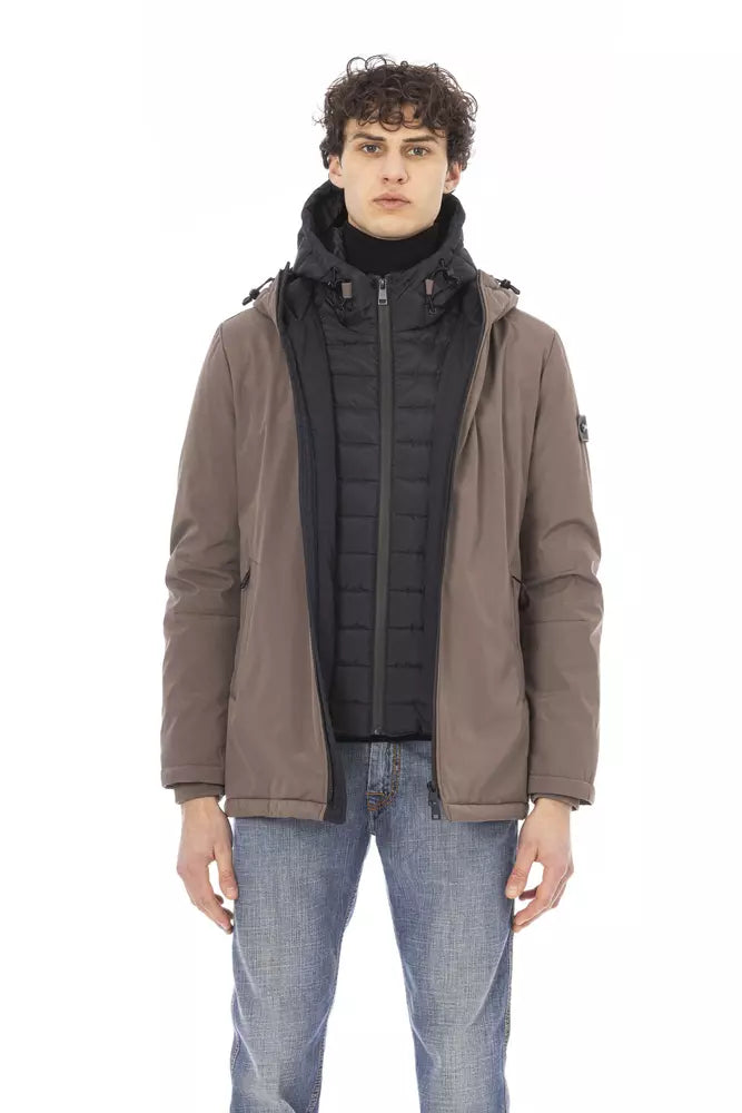 Baldinini Trend Beige Polyester Men Jacket