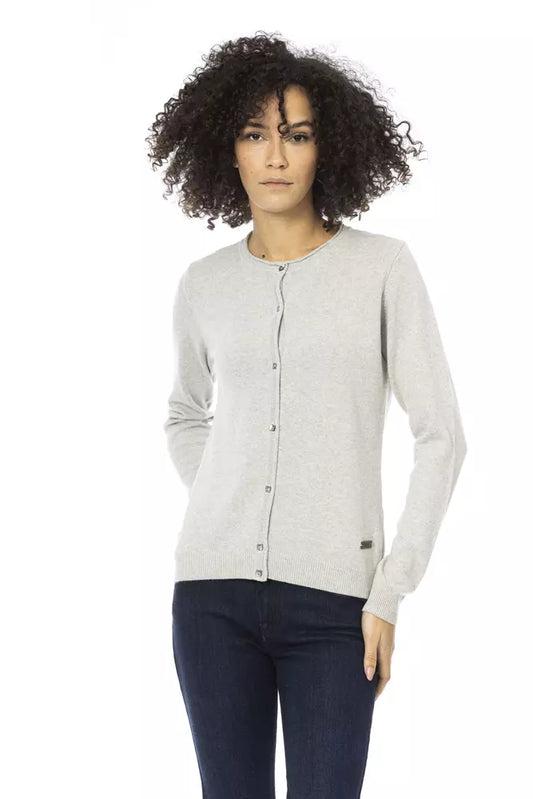 Baldinini Trend Gray Wool Women Sweater