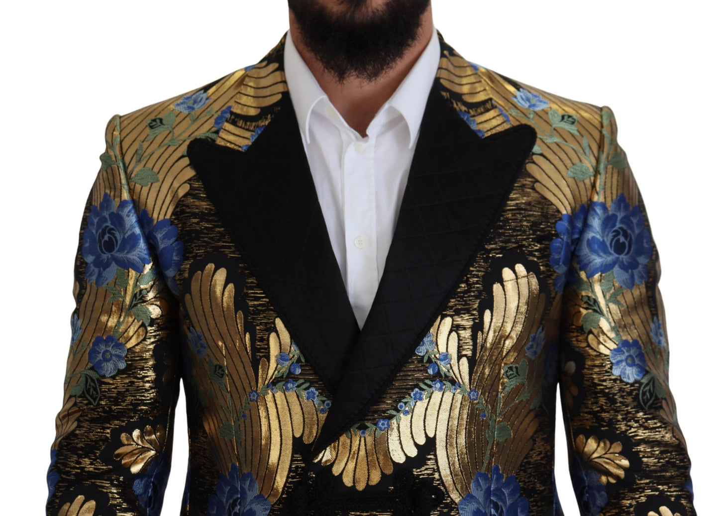 Dolce & Gabbana Elegant Floral Evening Party Blazer