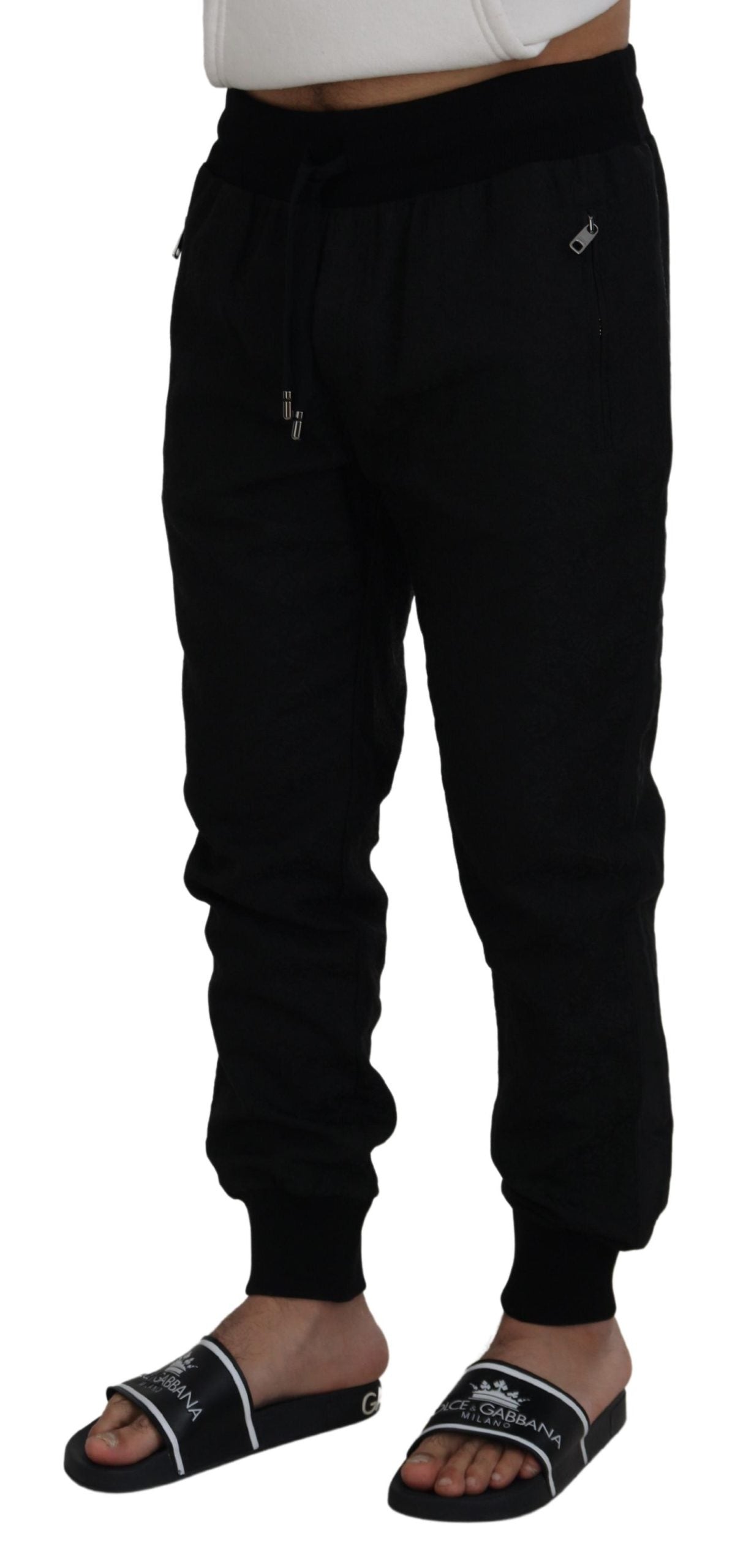 Dolce & Gabbana Elegant Black Jogger Pants for the Modern Man