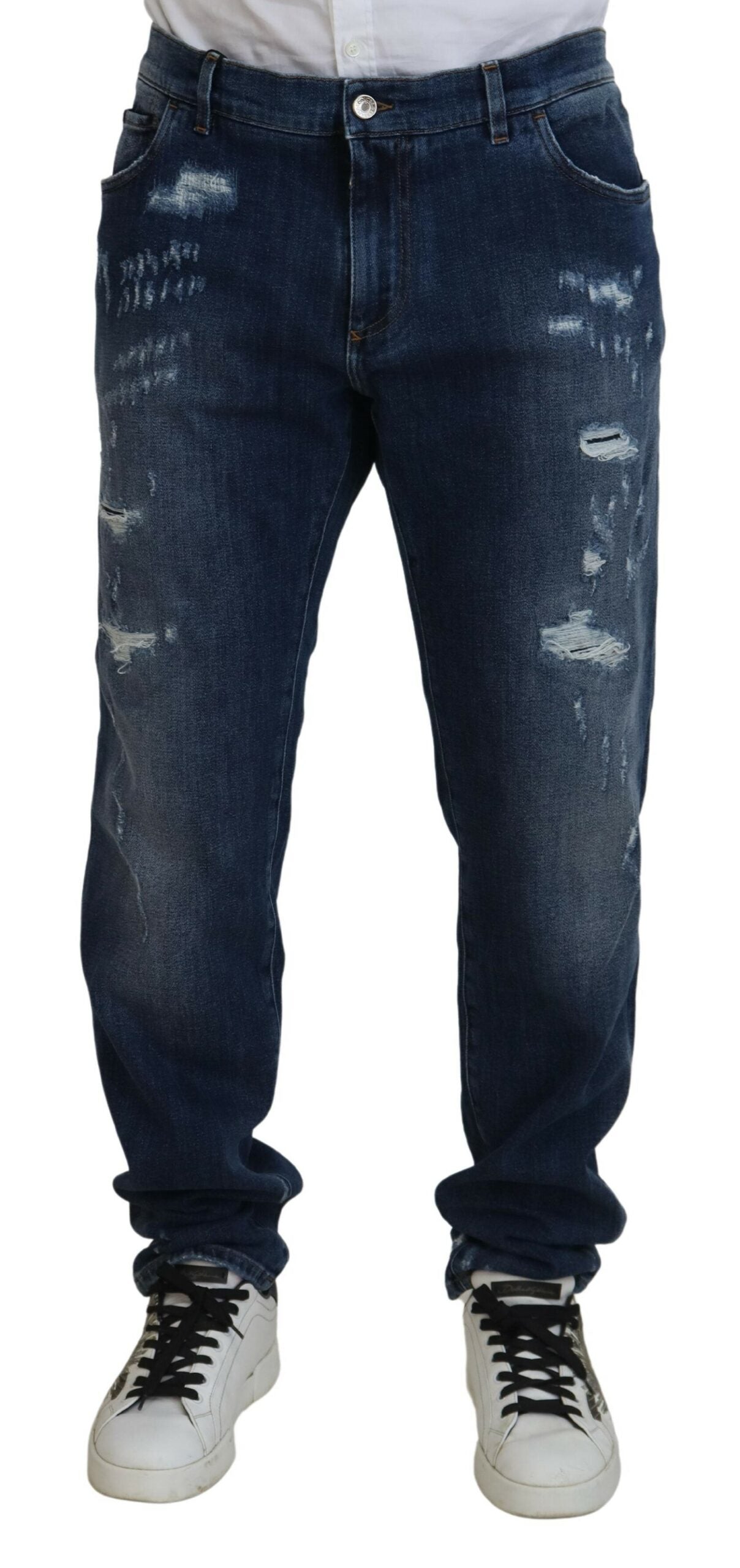 Dolce & Gabbana Elegant Skinny Blue Jeans