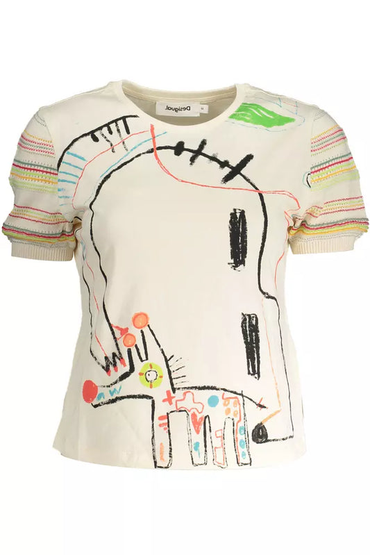 Desigual White Cotton Women Top