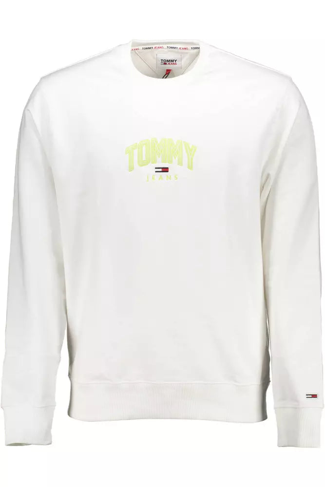 Tommy Hilfiger White Cotton Men Sweater