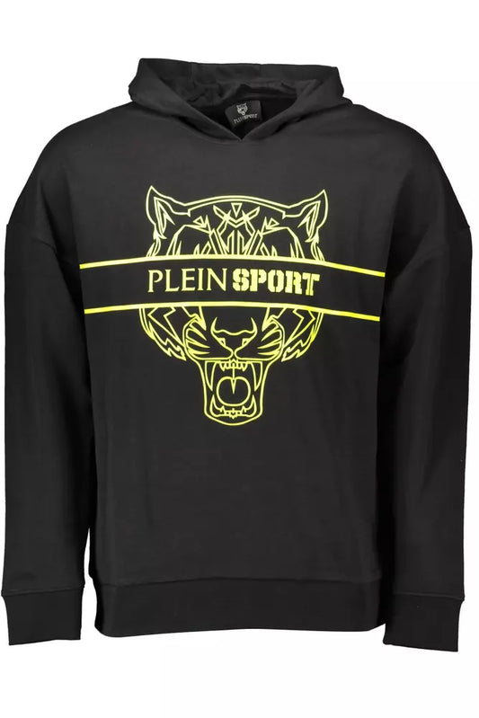 Plein Sport Black Cotton Men Sweater