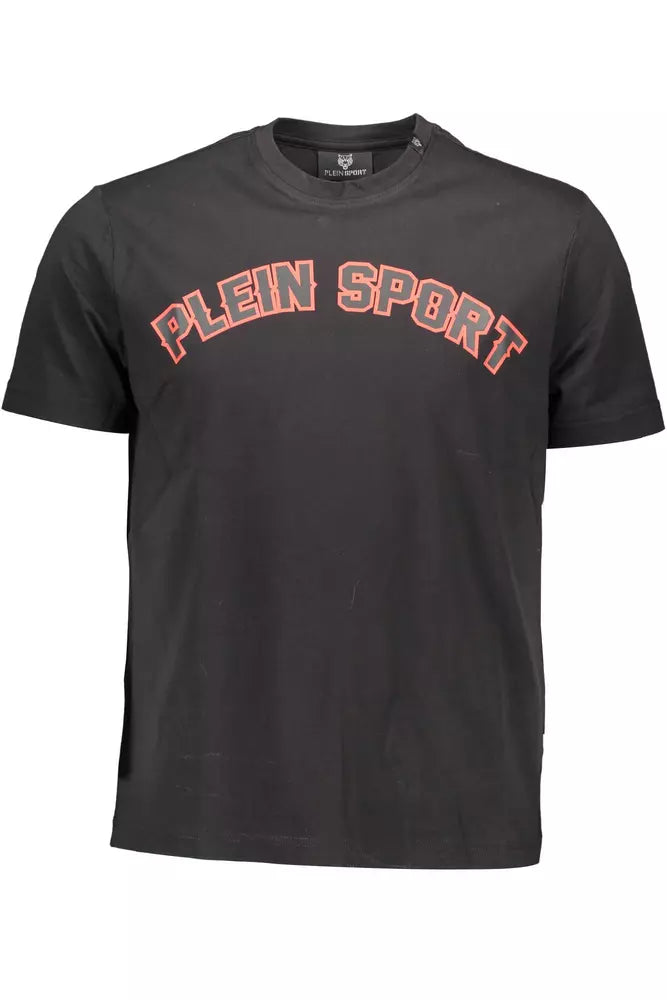 Plein Sport Black Cotton Men T-Shirt