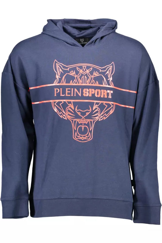 Plein Sport Blue Cotton Men Sweater