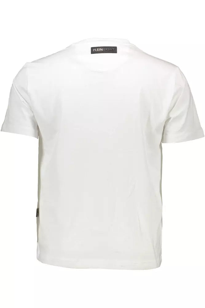 Plein Sport White Cotton Men T-Shirt