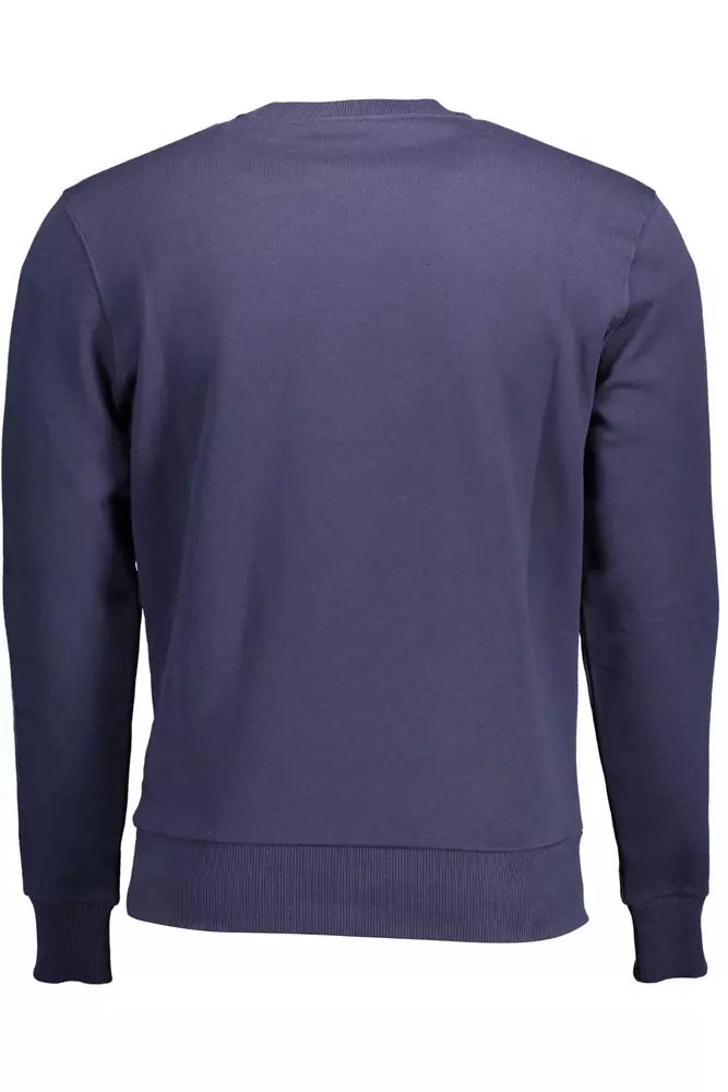 North Sails Blue Cotton Men Sweater