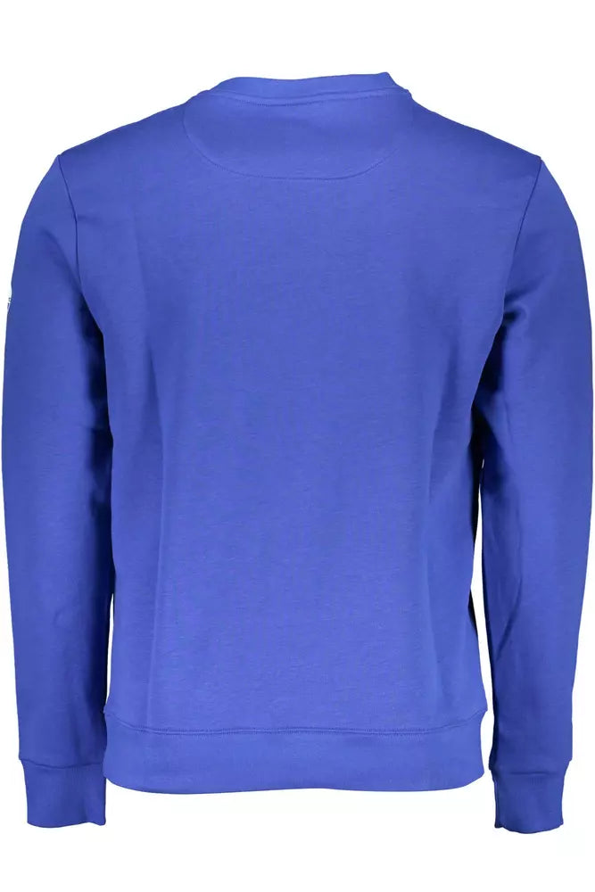 North Sails Blue Cotton Men Sweater