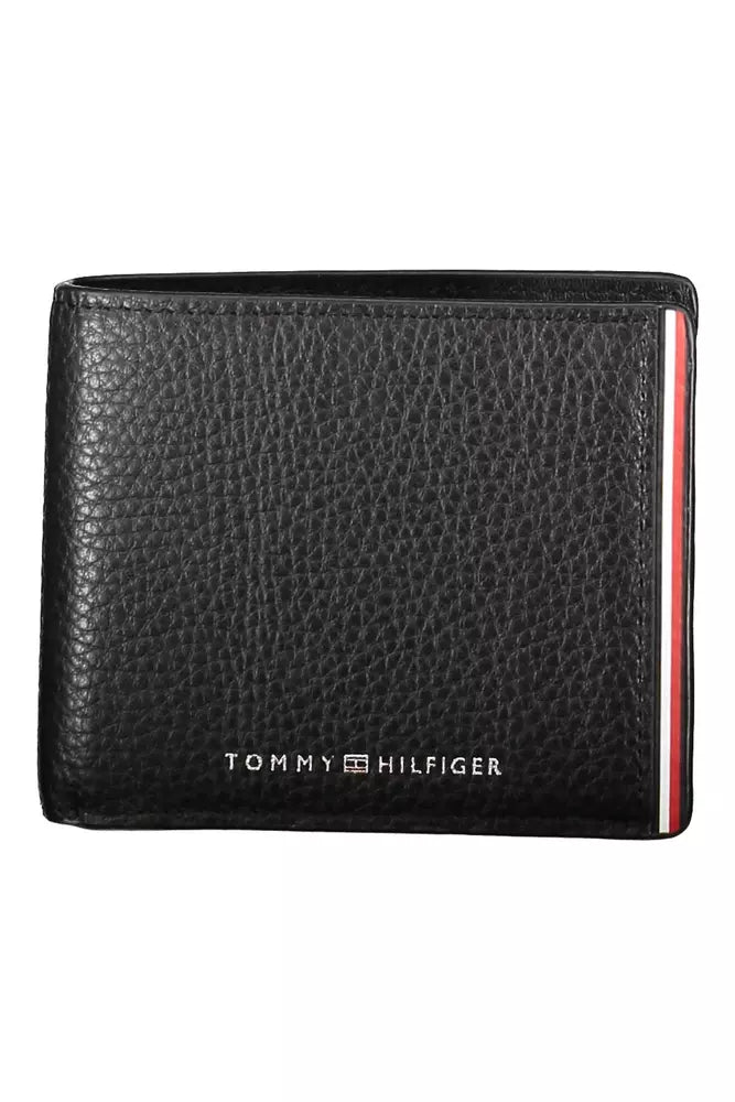 Tommy Hilfiger Black Leather Men Wallet