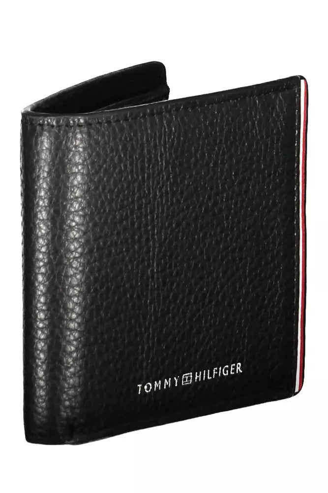 Tommy Hilfiger Black Leather Men Wallet