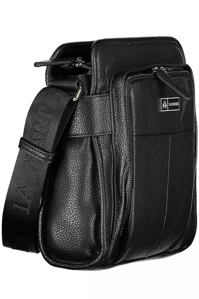 La Martina Black Polyethylene Men Shoulder Bag