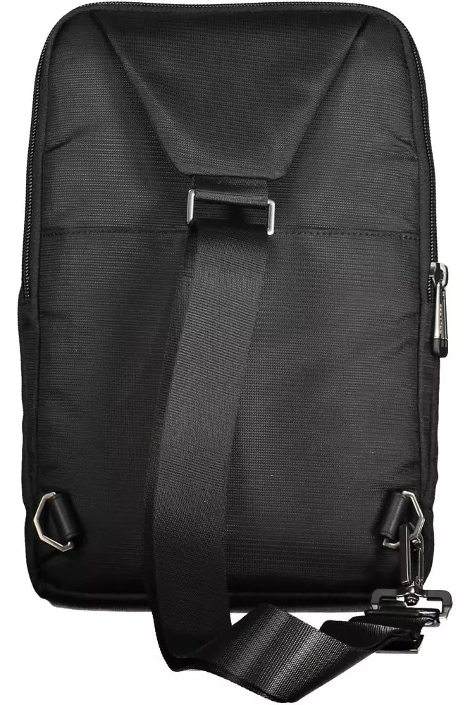 Piquadro Black RPET Men Shoulder Bag