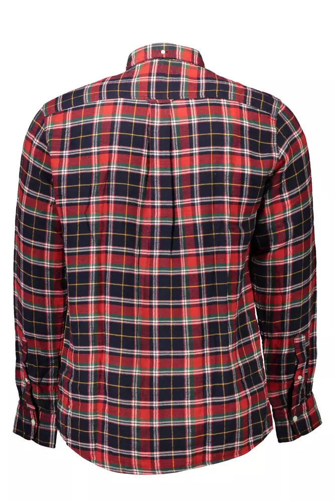 Gant Red Cotton Men Shirt