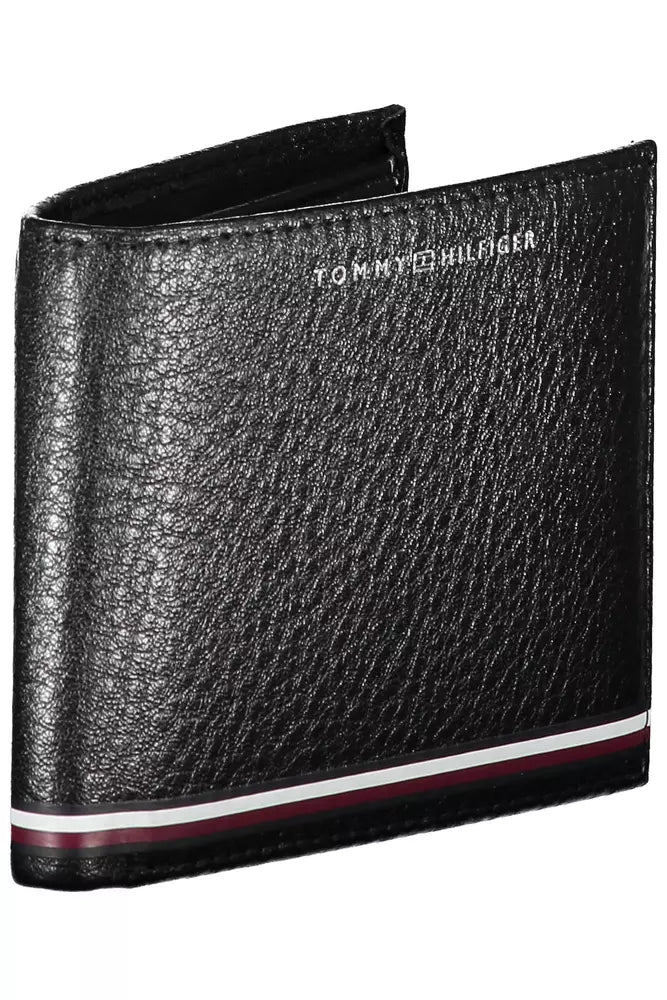 Tommy Hilfiger Black Leather Men Wallet