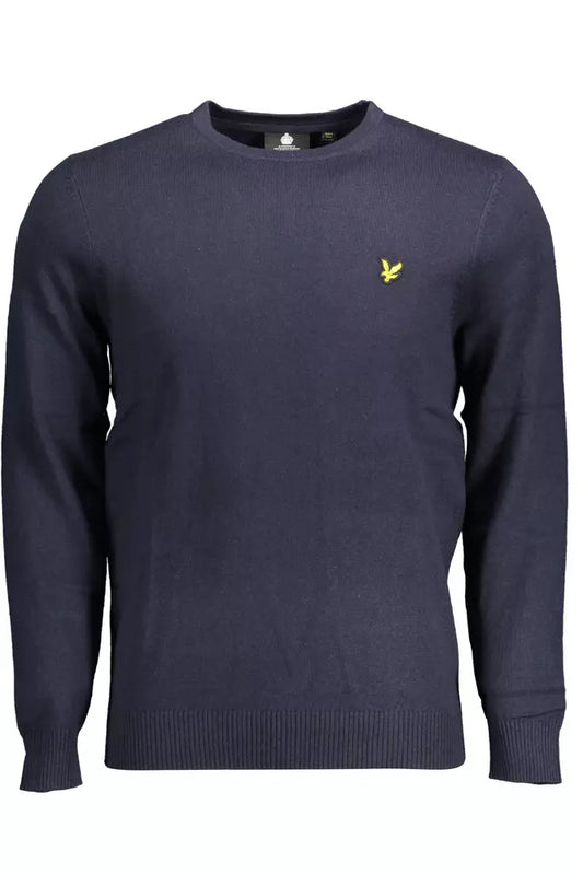 Lyle & Scott Blue Cotton Men Sweater