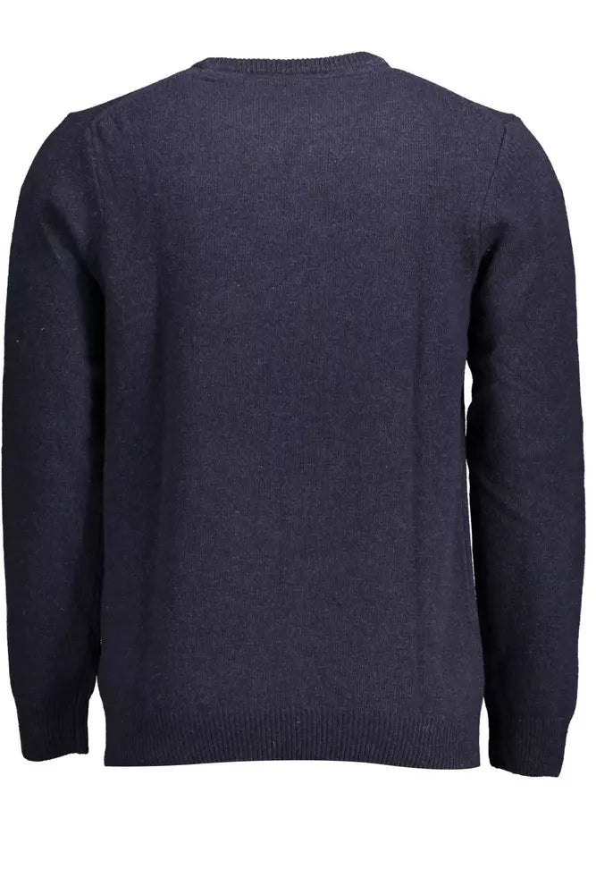 Lyle & Scott Blue Wool Men Sweater