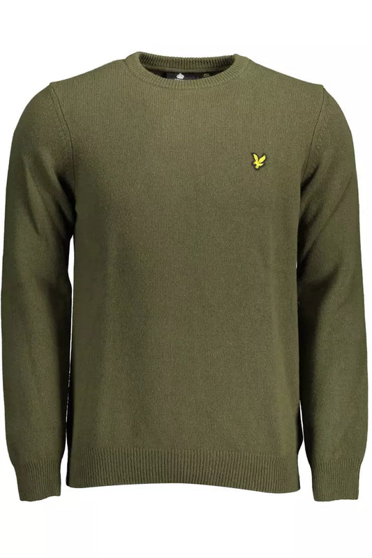 Lyle & Scott Green Wool Men Sweater