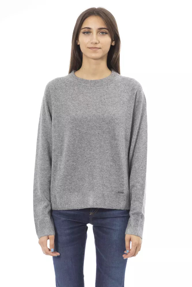 Baldinini Trend "Gray Wool Women's Sweater"