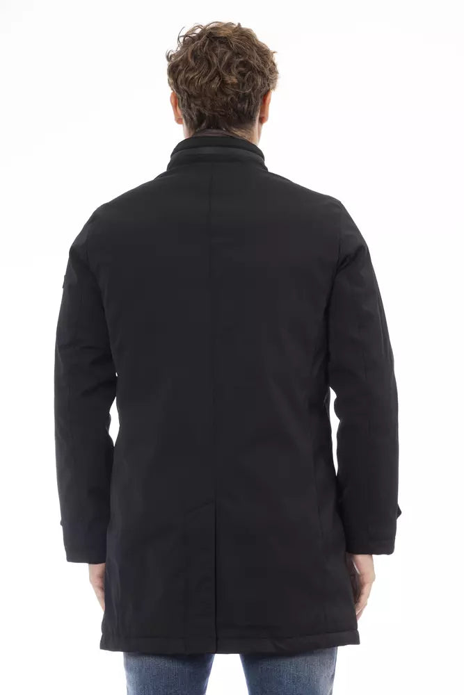 Baldinini Trend Black Polyester Men's Jacket